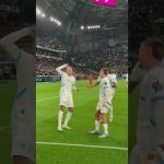 Youtube/@acebqualifica Roberto takes over Mason’s celebration! 😍🔥 #om #football #marseille #ligue1 #shortfootball #funny