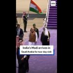 Youtube/@acebqualifica India’s Modi arrives in Saudi Arabia for two-day visit